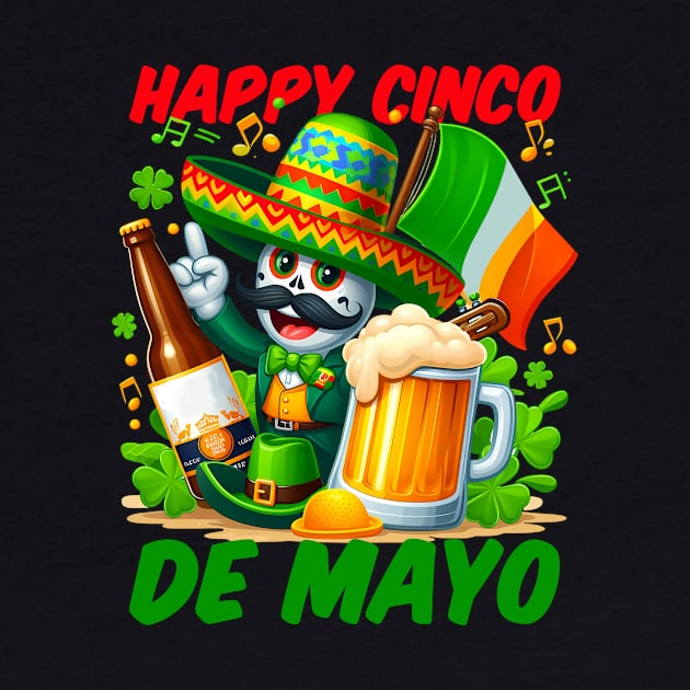 Happy Cinco De Mayo St Patrick's Day Beer Funny by ttao4164